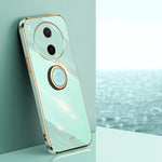 XINLI custodia per telefono in TPU elettrolitico con bordo dritto 6D con supporto per anello, For vivo Y600 Pro 5G, For vivo V70 FE 5G, For vivo X300 Ultra