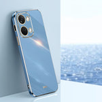 Custodia per telefono in TPU elettrolitico 6D con bordo dritto XINLI, For OnePlus 12, For OnePlus Ace 2V