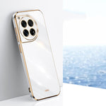 Custodia per telefono in TPU elettrolitico 6D con bordo dritto XINLI, For OnePlus 12, For OnePlus Ace 2V
