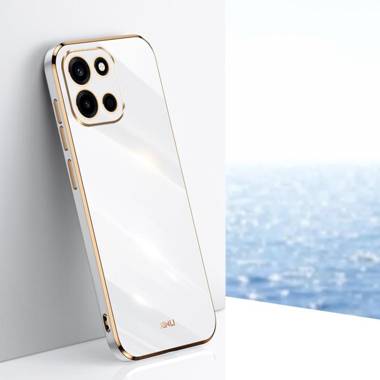 Custodia per telefono in TPU elettrolitico 6D con bordo dritto XINLI, For OnePlus Turbo 6, For OnePlus 15 5G, For OnePlus Ace 5 Ultra