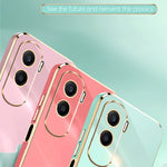 Custodia per telefono in TPU elettrolitico 6D con bordo dritto XINLI, For Honor X50i 5G