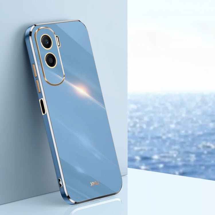 Custodia per telefono in TPU elettrolitico 6D con bordo dritto XINLI, For Honor X50i 5G