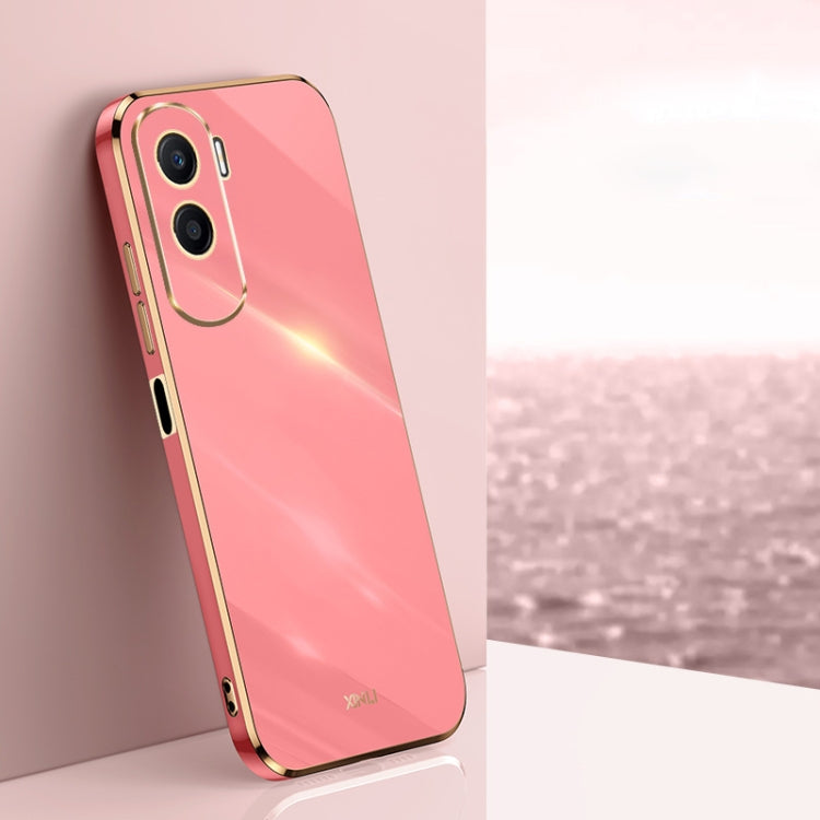 Custodia per telefono in TPU elettrolitico 6D con bordo dritto XINLI, For Honor X50i 5G
