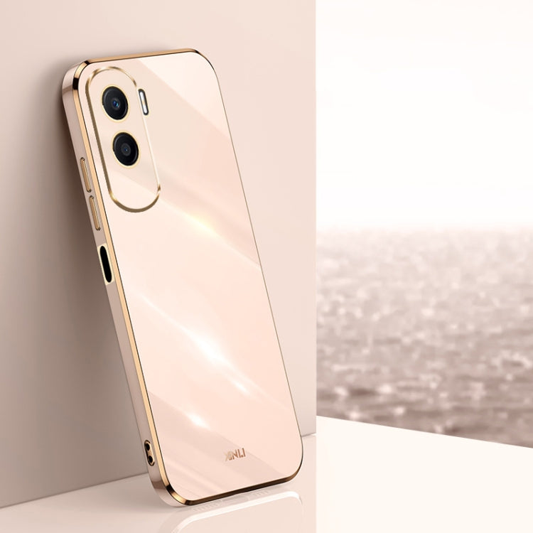 Custodia per telefono in TPU elettrolitico 6D con bordo dritto XINLI, For Honor X50i 5G
