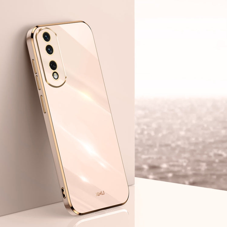 Custodia per telefono in TPU elettrolitico 6D con bordo dritto XINLI, For Honor Play 50 Plus 5G, For Honor 90 Pro, For Honor 90