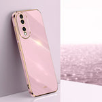Custodia per telefono in TPU elettrolitico 6D con bordo dritto XINLI, For Honor Play 50 Plus 5G, For Honor 90 Pro, For Honor 90