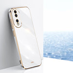 Custodia per telefono in TPU elettrolitico 6D con bordo dritto XINLI, For Honor Play 50 Plus 5G, For Honor 90 Pro, For Honor 90