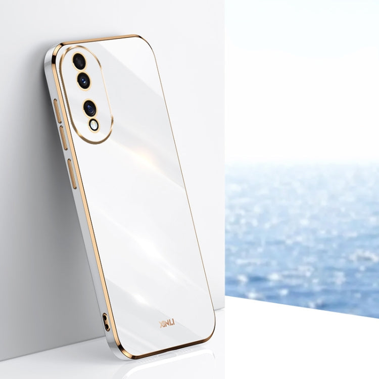 Custodia per telefono in TPU elettrolitico 6D con bordo dritto XINLI, For Honor Play 50 Plus 5G, For Honor 90 Pro, For Honor 90
