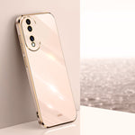 Custodia per telefono in TPU elettrolitico 6D con bordo dritto XINLI, For Honor Play 50 Plus 5G, For Honor 90 Pro, For Honor 90