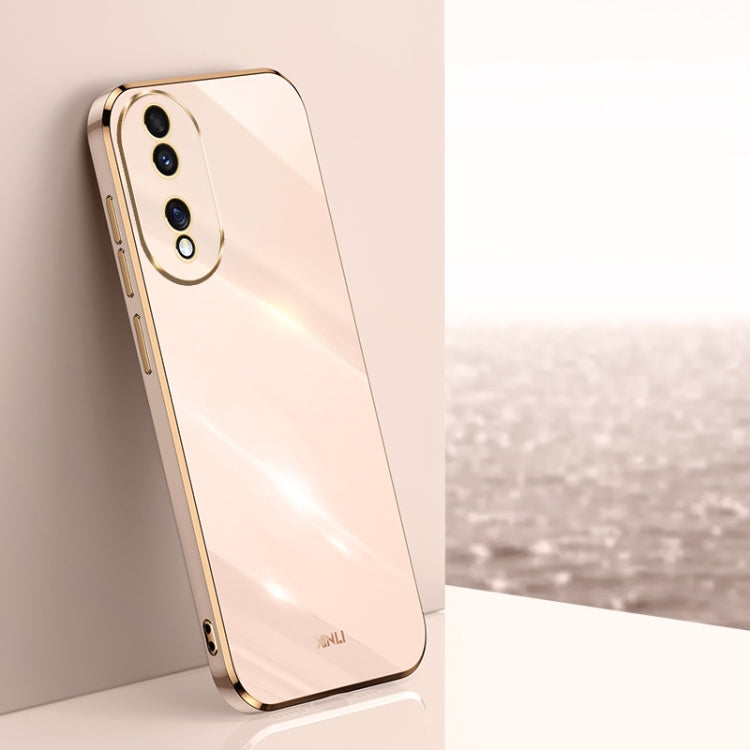 Custodia per telefono in TPU elettrolitico 6D con bordo dritto XINLI, For Honor Play 50 Plus 5G, For Honor 90 Pro, For Honor 90