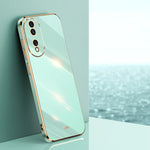 Custodia per telefono in TPU elettrolitico 6D con bordo dritto XINLI, For Honor Play 50 Plus 5G, For Honor 90 Pro, For Honor 90