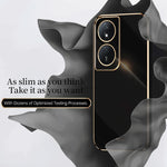 Custodia per telefono in TPU elettrolitico 6D con bordo dritto XINLI, For Honor Play 50 Plus 5G, For Honor 90 Pro, For Honor 90