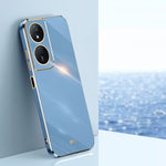 Custodia per telefono in TPU elettrolitico 6D con bordo dritto XINLI, For Honor Play 50 Plus 5G, For Honor 90 Pro, For Honor 90