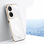 Custodia per telefono in TPU elettrolitico 6D con bordo dritto XINLI, For Honor Play 50 Plus 5G, For Honor 90 Pro, For Honor 90