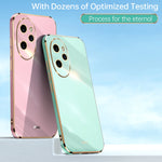Custodia per telefono in TPU elettrolitico 6D con bordo dritto XINLI, For Honor 100 Pro, For Honor 100, For Honor X50i+ 5G