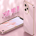 Custodia per telefono in TPU elettrolitico 6D con bordo dritto XINLI, For Honor 100 Pro, For Honor 100, For Honor X50i+ 5G