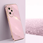 Custodia per telefono in TPU elettrolitico 6D con bordo dritto XINLI, For Honor 100 Pro, For Honor 100, For Honor X50i+ 5G