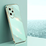 Custodia per telefono in TPU elettrolitico 6D con bordo dritto XINLI, For Honor 100 Pro, For Honor 100, For Honor X50i+ 5G