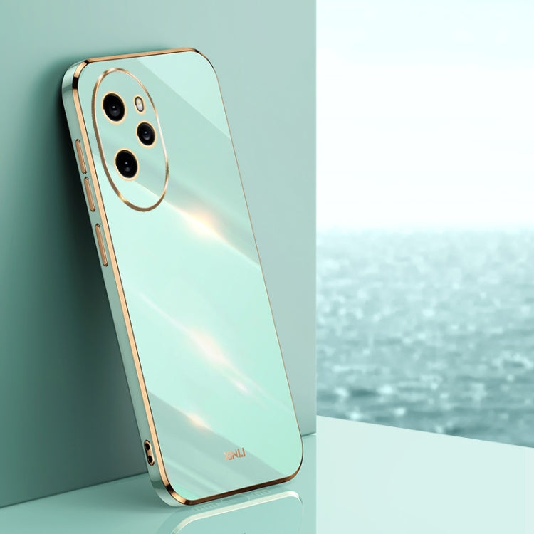 Custodia per telefono in TPU elettrolitico 6D con bordo dritto XINLI, For Honor 100 Pro, For Honor 100, For Honor X50i+ 5G