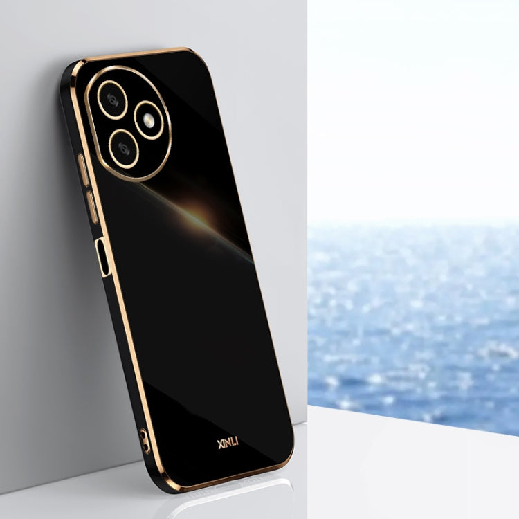 Custodia per telefono in TPU elettrolitico 6D con bordo dritto XINLI, For Honor 100 Pro, For Honor 100, For Honor X50i+ 5G