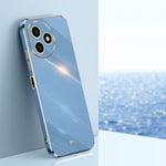 Custodia per telefono in TPU elettrolitico 6D con bordo dritto XINLI, For Honor 100 Pro, For Honor 100, For Honor X50i+ 5G