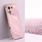 Custodia per telefono in TPU elettrolitico 6D con bordo dritto XINLI, For Honor 400 Smart 5G, For Honor X70 5G, For Honor X70i