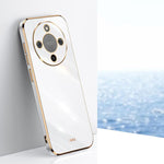 Custodia per telefono in TPU elettrolitico 6D con bordo dritto XINLI, For Honor 400 Smart 5G, For Honor X70 5G, For Honor X70i
