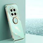 XINLI custodia per telefono in TPU elettrolitico con bordo dritto 6D con supporto per anello, For Honor Magic7 Pro, For Honor X60 Pro, For Honor 100 Pro