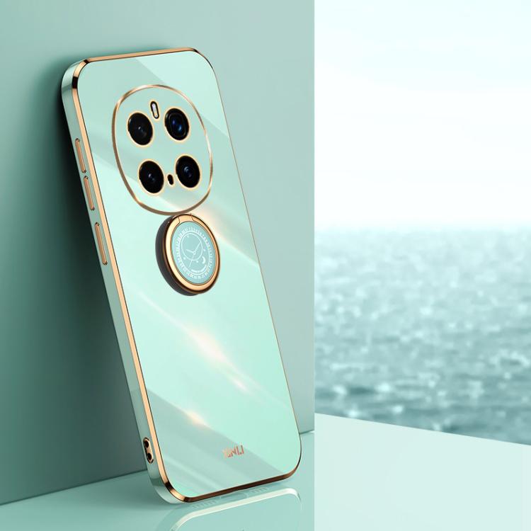 XINLI custodia per telefono in TPU elettrolitico con bordo dritto 6D con supporto per anello, For Honor Magic7 Pro, For Honor X60 Pro, For Honor 100 Pro