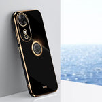 XINLI custodia per telefono in TPU elettrolitico con bordo dritto 6D con supporto per anello, For Honor X60 GT, For Honor Power, For Honor Play 60