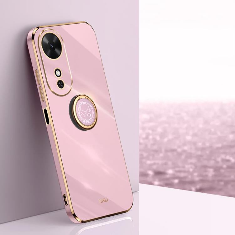 XINLI custodia per telefono in TPU elettrolitico con bordo dritto 6D con supporto per anello, For Honor X60 GT, For Honor Power, For Honor Play 60