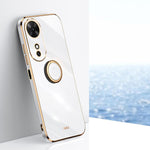 XINLI custodia per telefono in TPU elettrolitico con bordo dritto 6D con supporto per anello, For Honor X60 GT, For Honor Power, For Honor Play 60