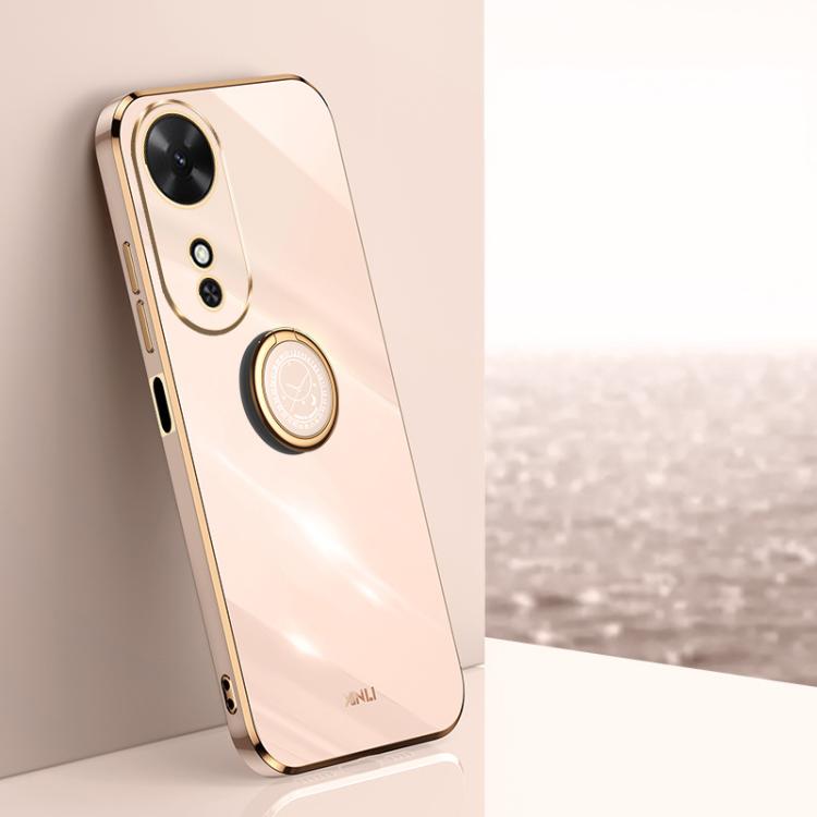 XINLI custodia per telefono in TPU elettrolitico con bordo dritto 6D con supporto per anello, For Honor X60 GT, For Honor Power, For Honor Play 60