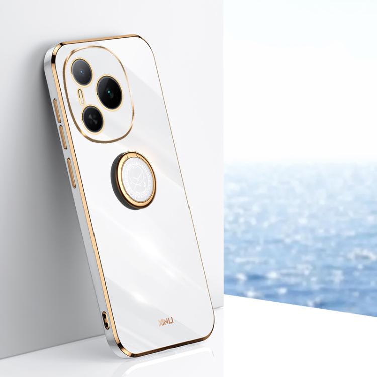 XINLI custodia per telefono in TPU elettrolitico con bordo dritto 6D con supporto per anello, For Honor X60 GT, For Honor Power, For Honor Play 60