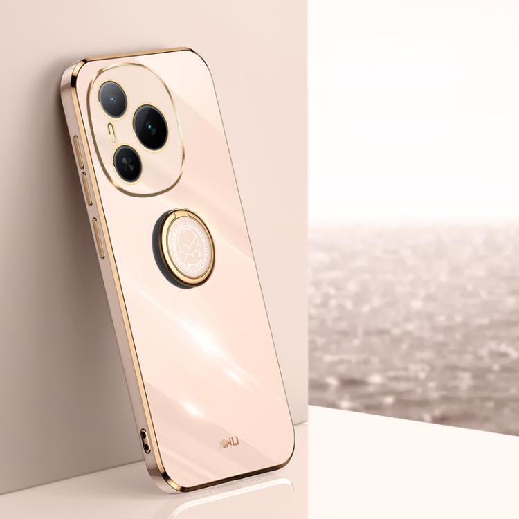 XINLI custodia per telefono in TPU elettrolitico con bordo dritto 6D con supporto per anello, For Honor X60 GT, For Honor Power, For Honor Play 60