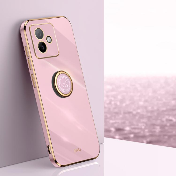 XINLI custodia per telefono in TPU elettrolitico con bordo dritto 6D con supporto per anello, For Honor X60 GT, For Honor Power, For Honor Play 60