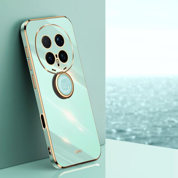 XINLI custodia per telefono in TPU elettrolitico con bordo dritto 6D con supporto per anello, For Honor Magic8 Pro, For Honor Magic8 5G, For Honor X5c Plus
