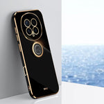 XINLI custodia per telefono in TPU elettrolitico con bordo dritto 6D con supporto per anello, For Honor Magic8 Pro, For Honor Magic8 5G, For Honor X5c Plus
