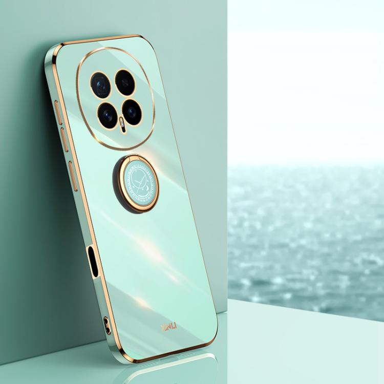XINLI custodia per telefono in TPU elettrolitico con bordo dritto 6D con supporto per anello, For Honor Magic8 Pro, For Honor Magic8 5G, For Honor X5c Plus