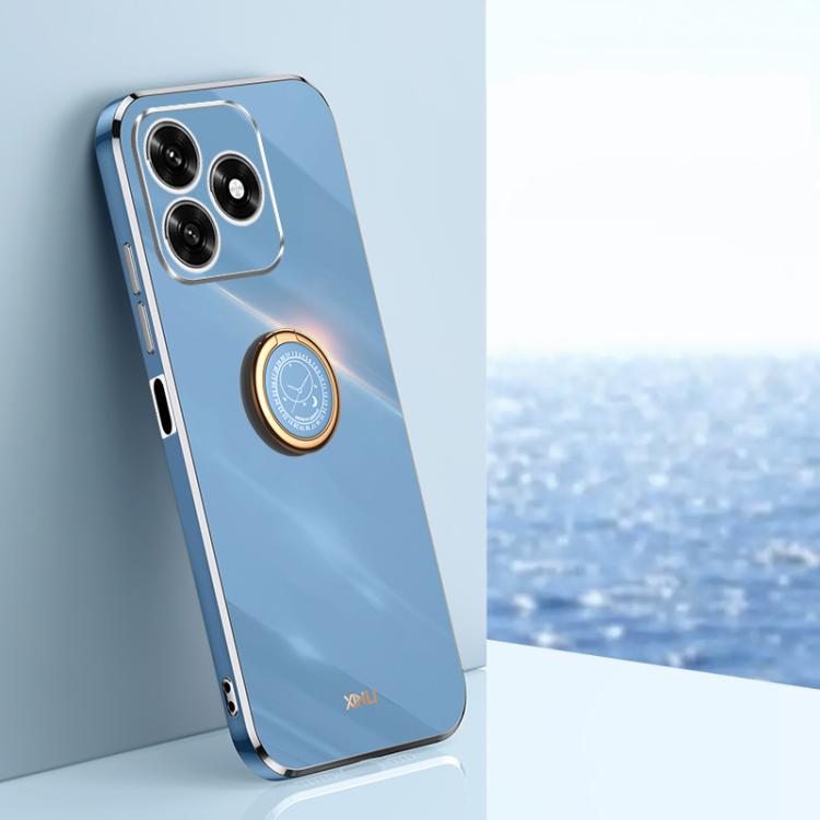 XINLI custodia per telefono in TPU elettrolitico con bordo dritto 6D con supporto per anello, For Honor Magic8 Pro, For Honor Magic8 5G, For Honor X5c Plus