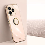 XINLI custodia per telefono in TPU elettrolitico con bordo dritto 6D con supporto per anello, For Honor Magic8 Pro, For Honor Magic8 5G, For Honor X5c Plus