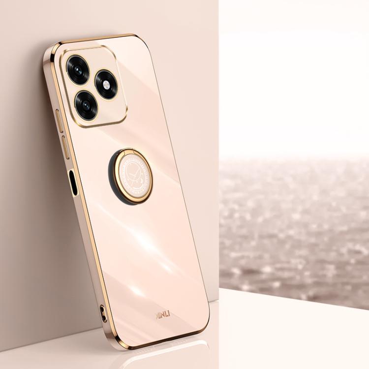 XINLI custodia per telefono in TPU elettrolitico con bordo dritto 6D con supporto per anello, For Honor Magic8 Pro, For Honor Magic8 5G, For Honor X5c Plus