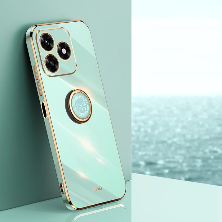 XINLI custodia per telefono in TPU elettrolitico con bordo dritto 6D con supporto per anello, For Honor Magic8 Pro, For Honor Magic8 5G, For Honor X5c Plus