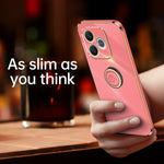 XINLI custodia per telefono in TPU elettrolitico con bordo dritto 6D con supporto per anello, For Honor 600 Lite Global, For Honor Power2, For Honor 500 Global 155.8mm