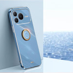 XINLI custodia per telefono in TPU elettrolitico con bordo dritto 6D con supporto per anello, For Honor 600 Lite Global, For Honor Power2, For Honor 500 Global 155.8mm
