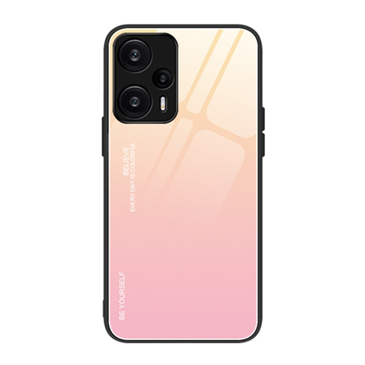 Custodia per telefono in vetro a colori sfumati, For Xiaomi Redmi Note 12 Turbo