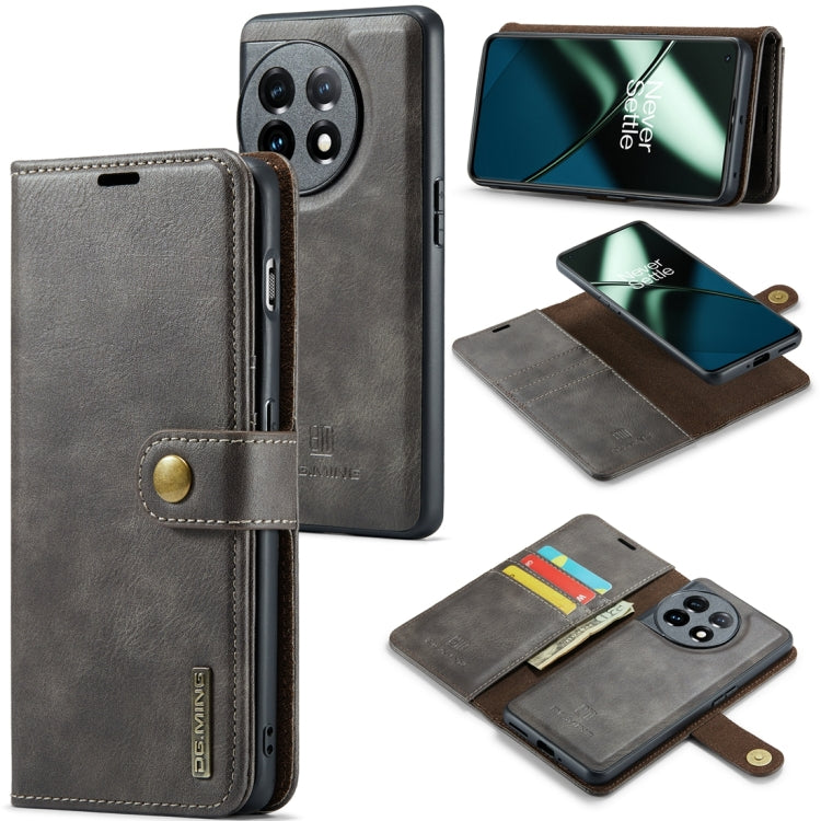 Custodia in pelle magnetica staccabile DG.MING Crazy Horse Texture, For OnePlus 15, For OnePlus 12, For OnePlus 11