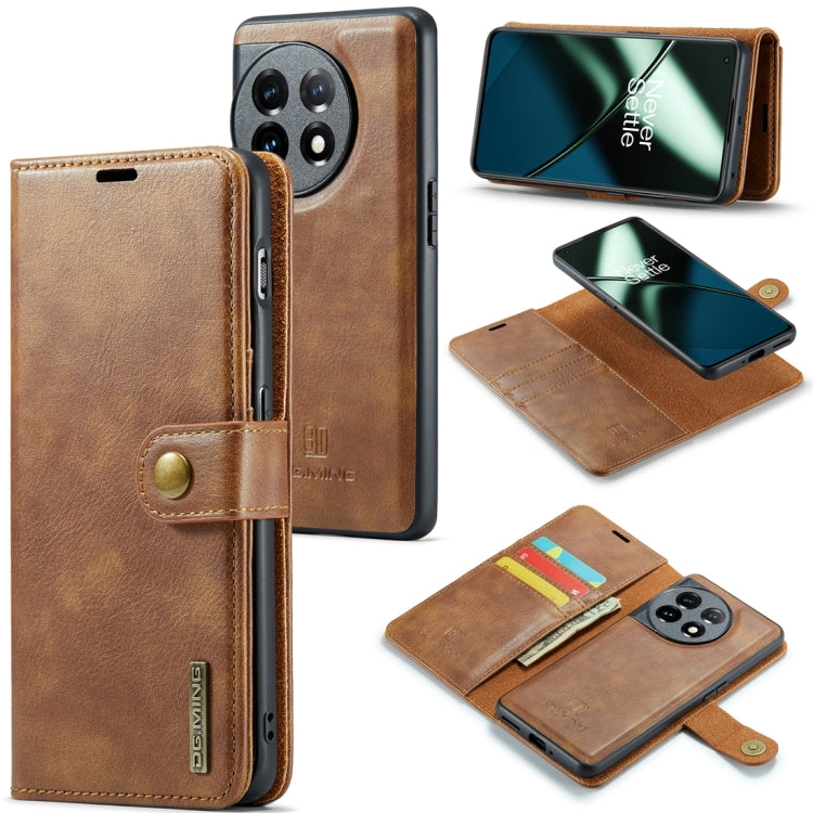 Custodia in pelle magnetica staccabile DG.MING Crazy Horse Texture, For OnePlus 15, For OnePlus 12, For OnePlus 11
