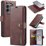 Custodia in pelle magnetica staccabile DG.MING Crazy Horse Texture, For OnePlus 15, For OnePlus 12, For OnePlus 11