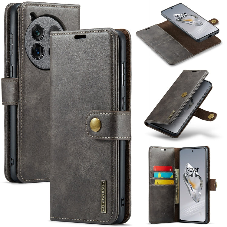 Custodia in pelle magnetica staccabile DG.MING Crazy Horse Texture, For OnePlus 15, For OnePlus 12, For OnePlus 11